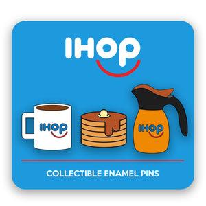 IHOP Collectible Coffee, Syrup & Pancakes Pin Set - Pancakewear
